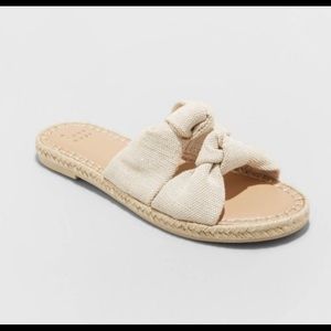 NWT Women's Miriam Double Knotted Espadrille Slide Sandals - A New Day™